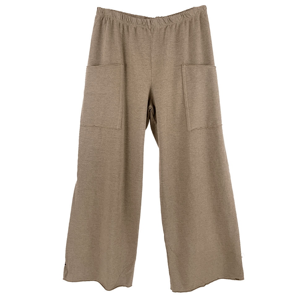 Leelanau Cotton pant Heather Bronze / Small Haystacks Leelanau Cotton French Terry Cropped Pant