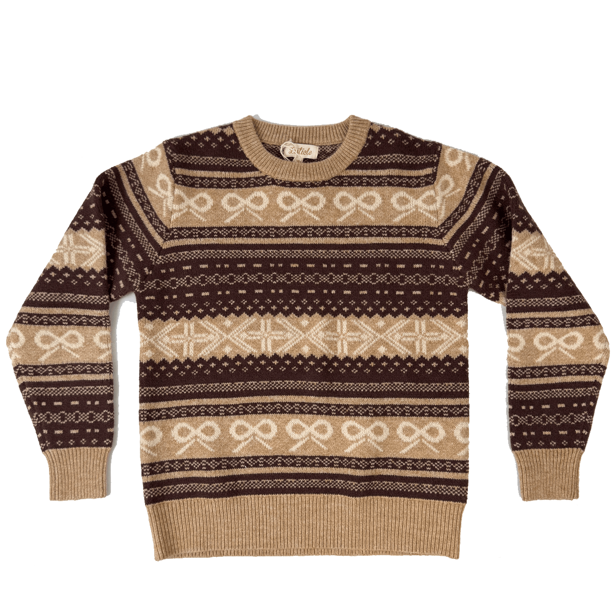Listicle Sweater Listicle Fair Isle Sweater - Mocha