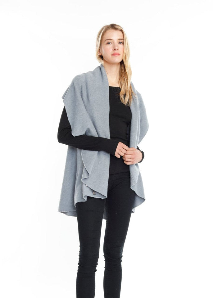 Look by M Kimono Dusky Cascades Basic Shawl Sweater Vest