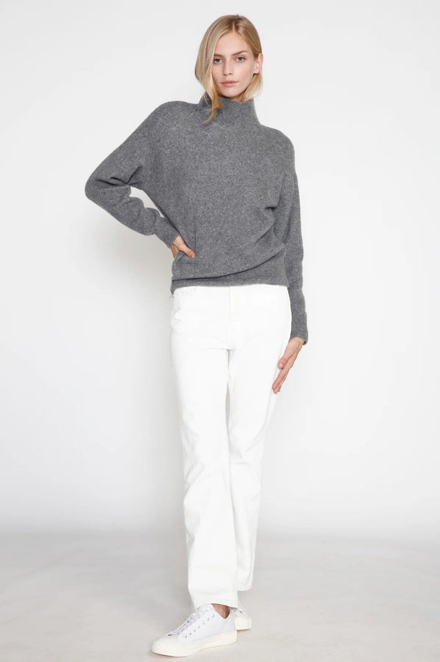 Look by M Sweater Basic Mock Neck Sweater