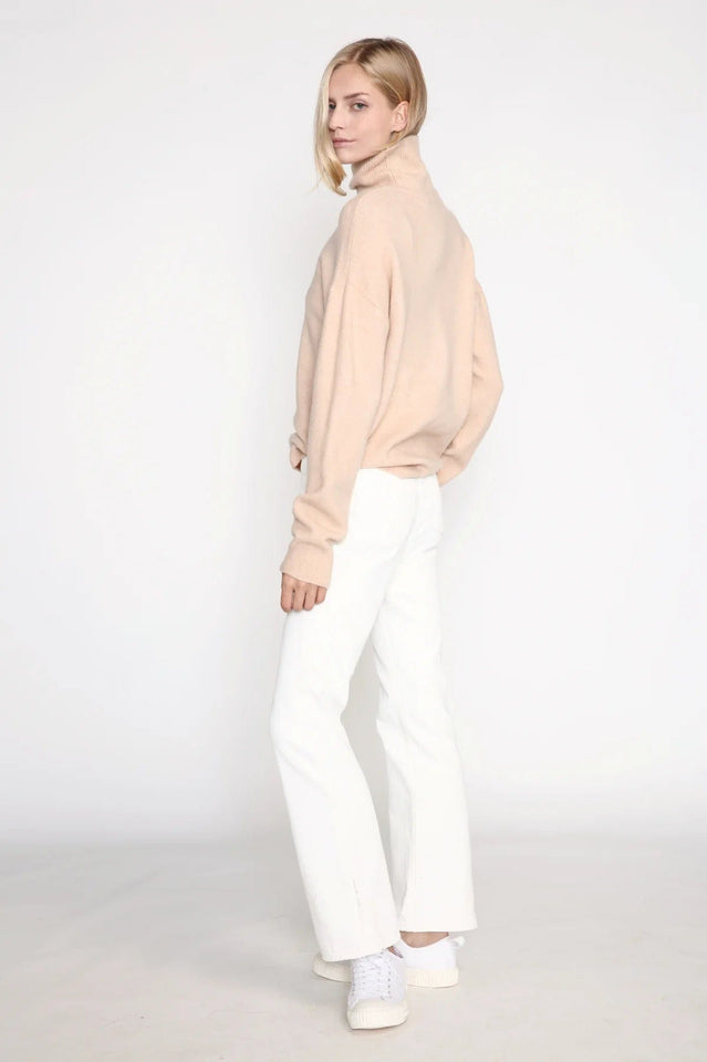 Look by M Sweater Basic Mock Neck Sweater
