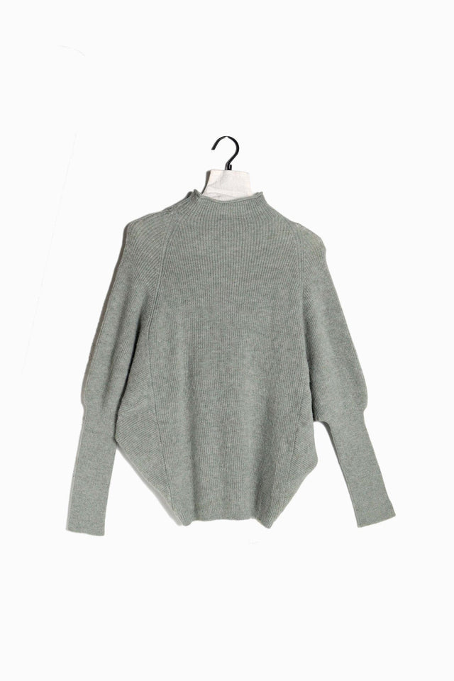 Look by M Sweater Mockneck Ribbed Sweater