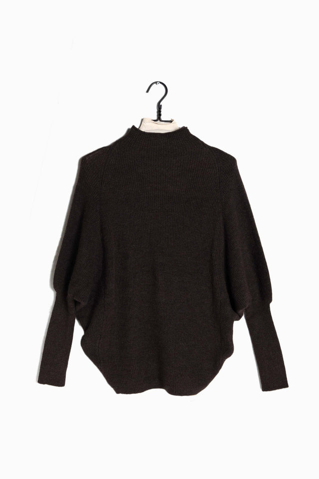 Look by M Sweater Mockneck Ribbed Sweater