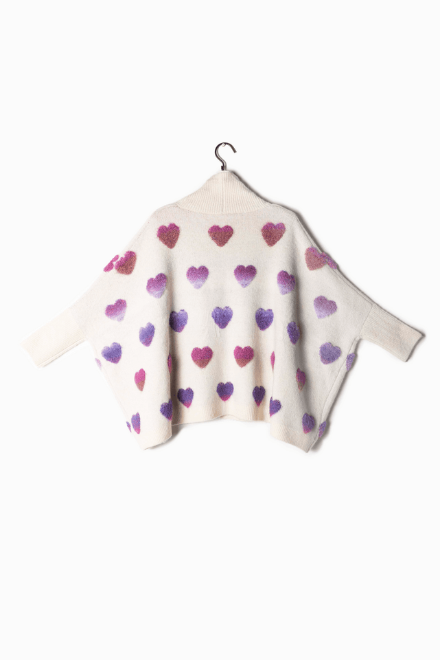 Look by M Sweater Sweet Love Open Front Cardigan