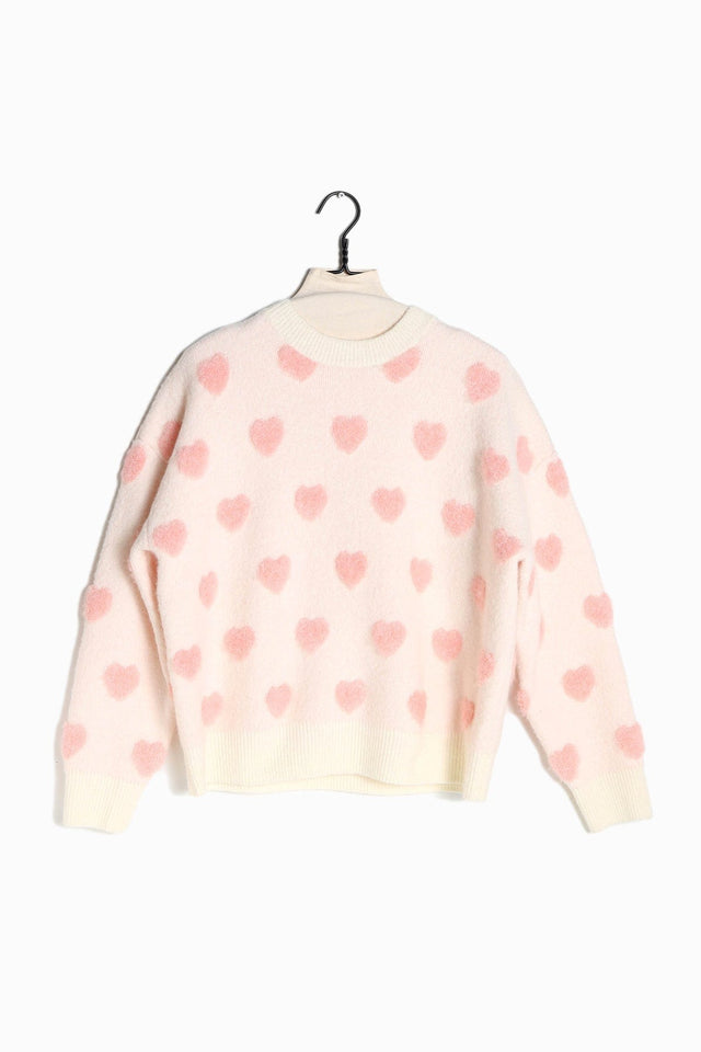 Look by M Sweater Sweetheart Crewneck Sweater