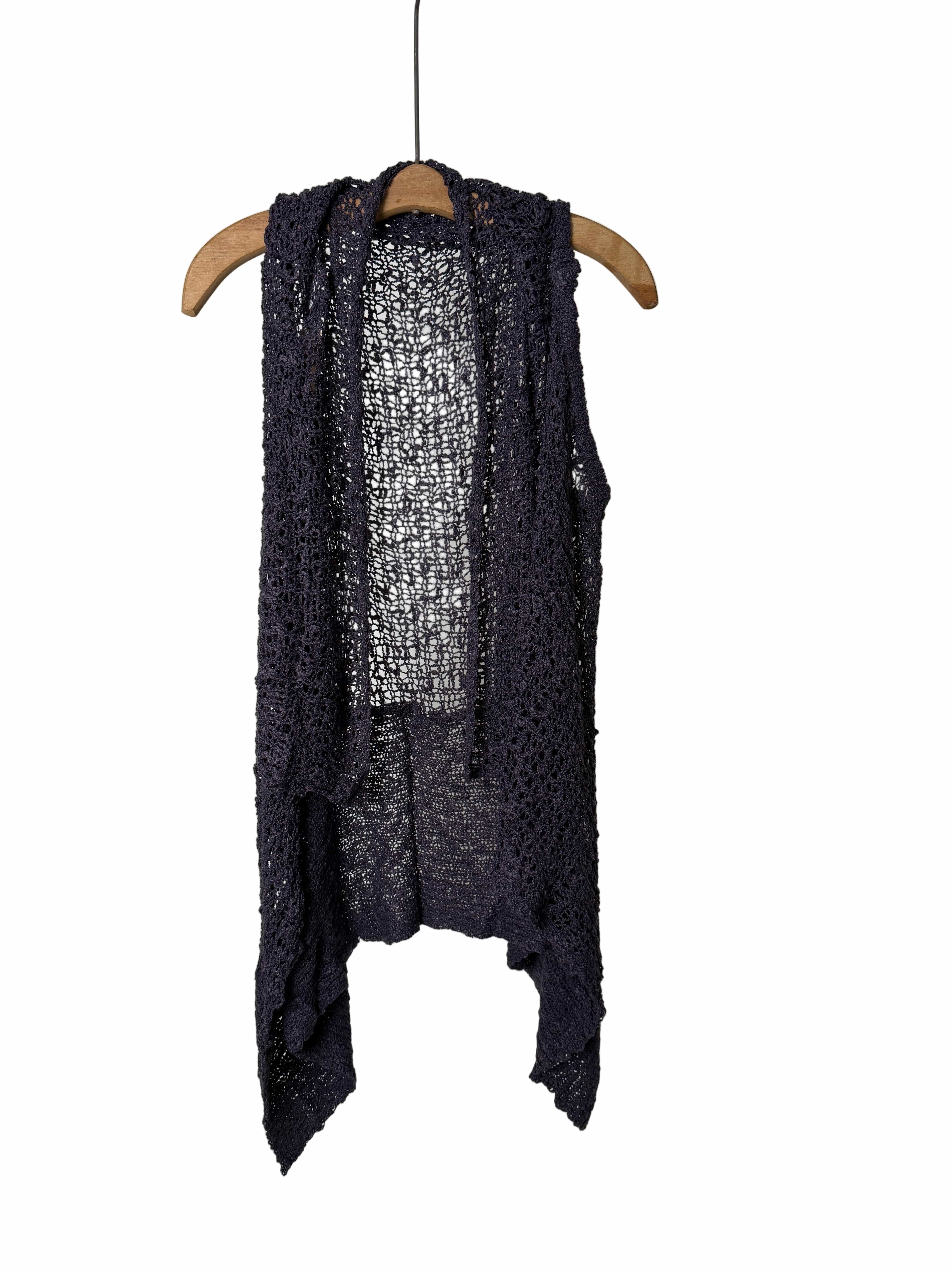 Reversible Popcorn Knit Shawl Vest - Eggplant – Haystacks