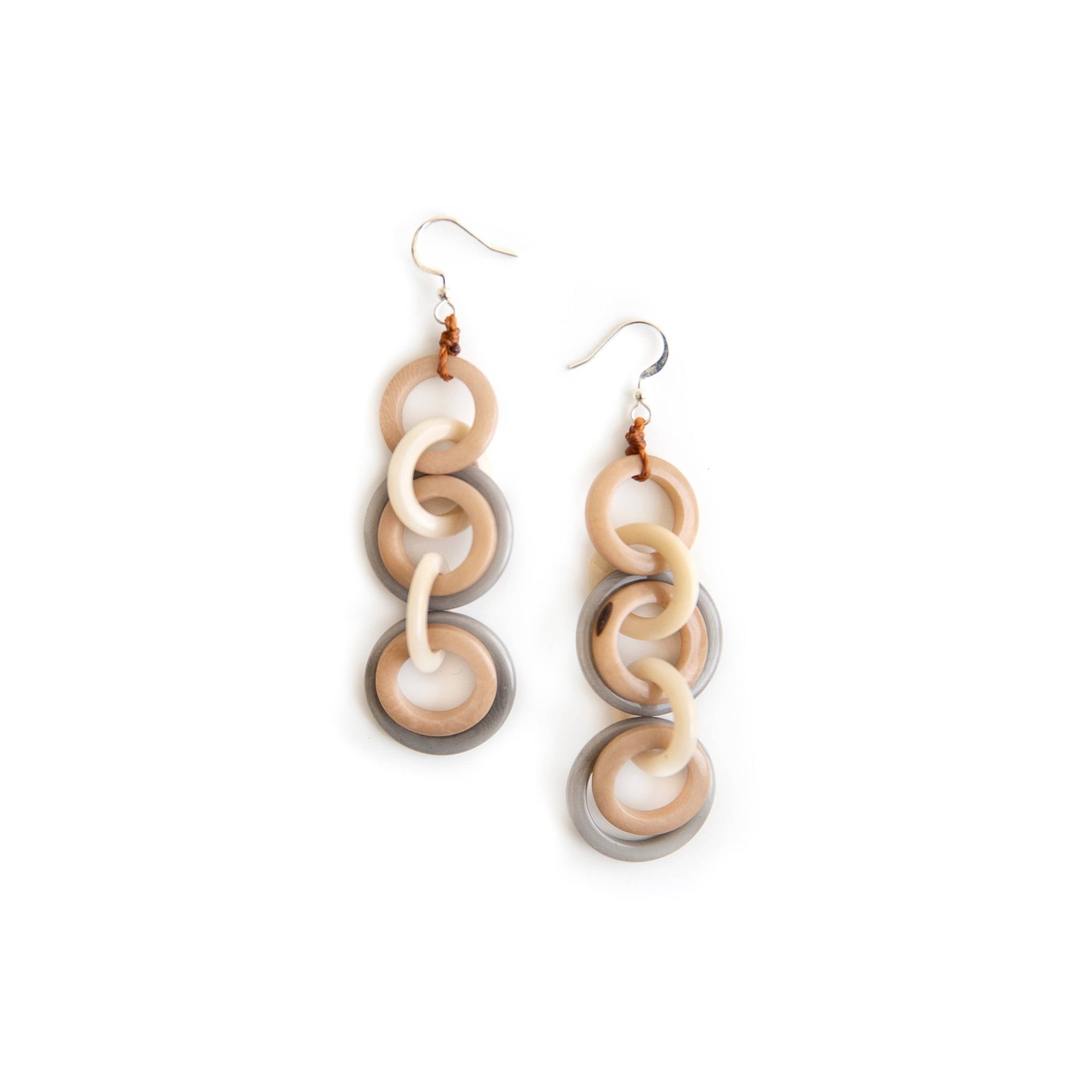 Organic Tagua Jewelry earrings Charcoal Gray Combo SELECT COLORS ON SALE! Olivia Earrings