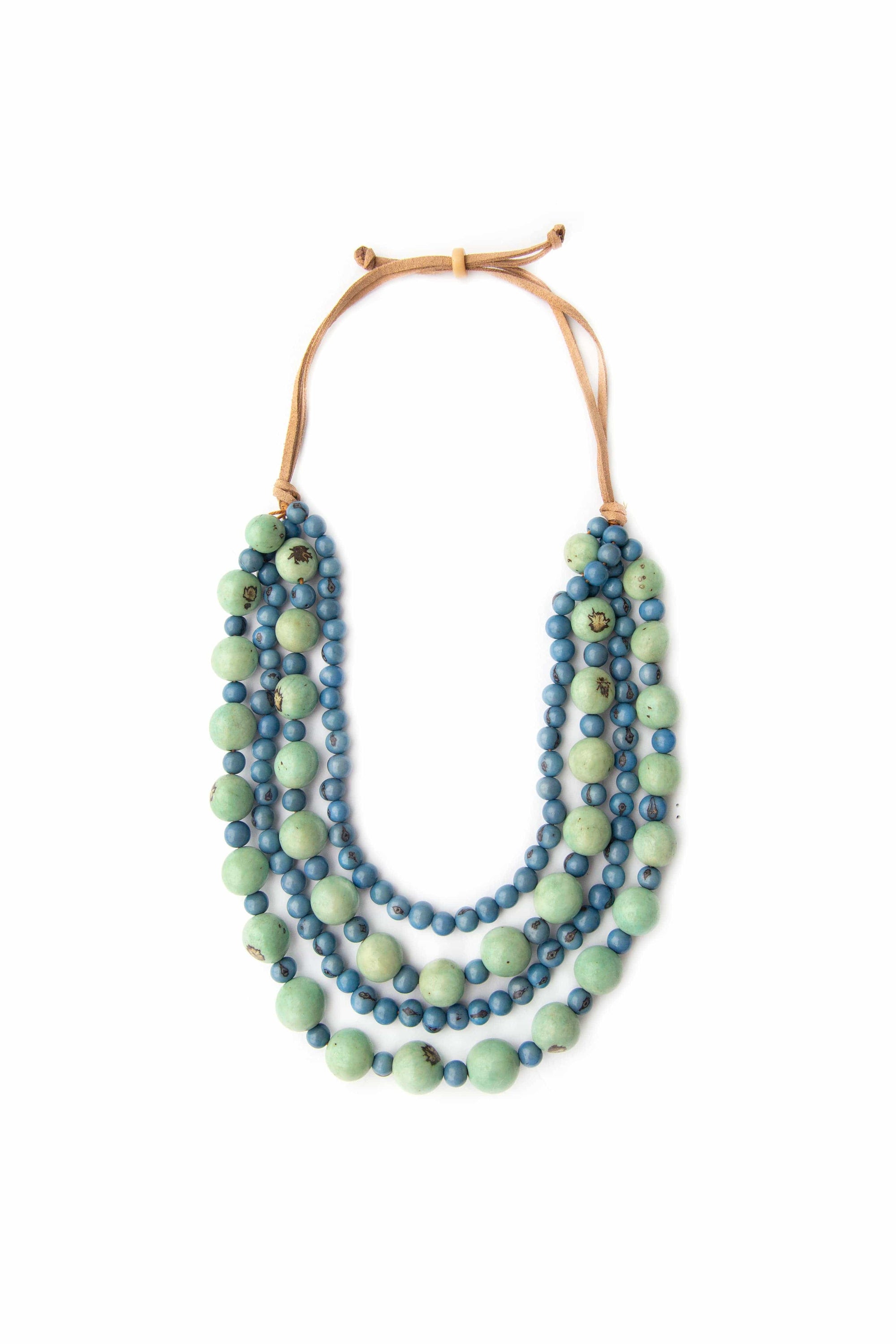 Organic Tagua Jewelry Necklace Celeste/Biscayne Bay Molly Necklace