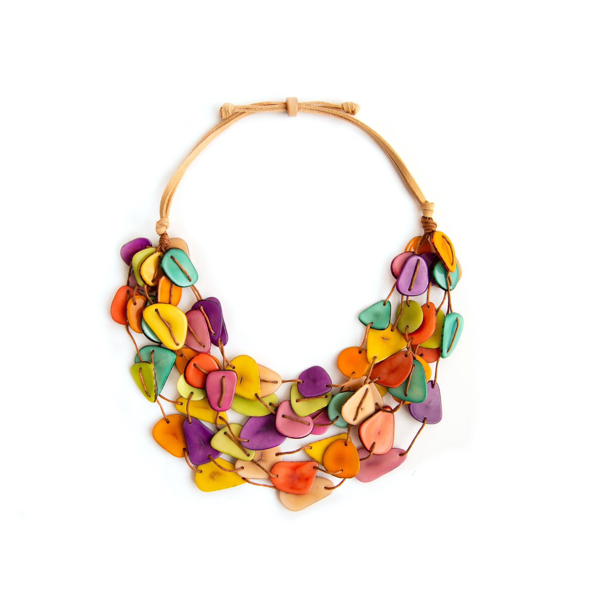 Organic Tagua Jewelry Necklace Multi Brittany Necklace