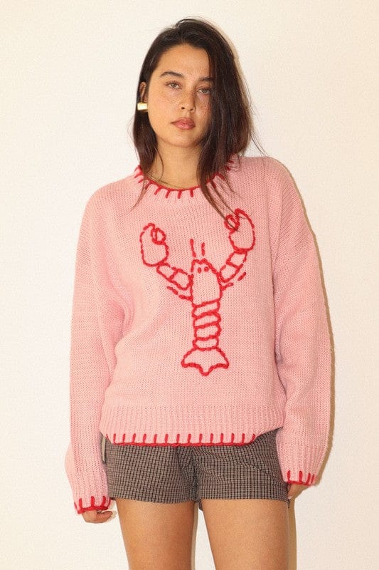 Sweet Generis Sweater Festive Lobster Pullover