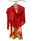 Tanami Poncho barn Popcorn Knit Poncho Biasa (Barn)