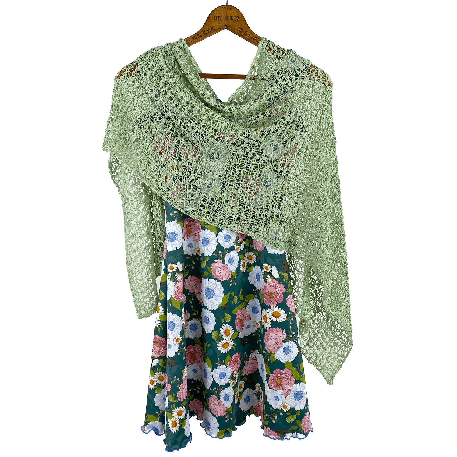 Tanami Poncho Cameo Popcorn Knit Poncho Biasa (Cameo)