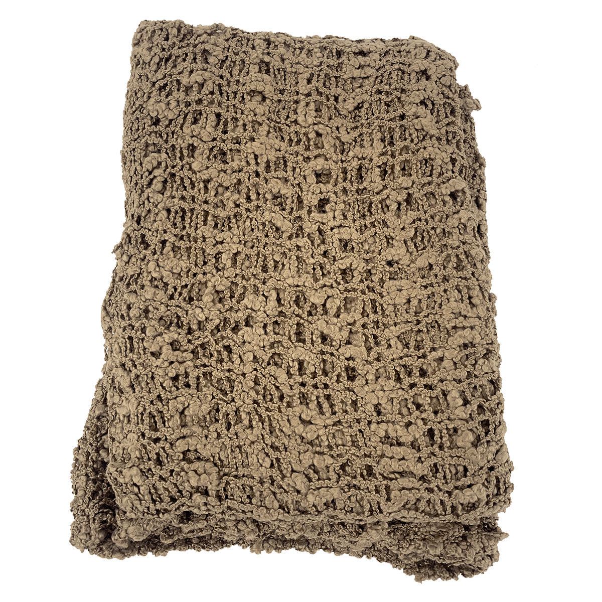 Tanami Poncho Desert Taupe Popcorn Knit Poncho Biasa