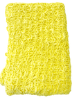 Tanami Poncho Yellow Popcorn Knit Poncho Biasa (Yellow)