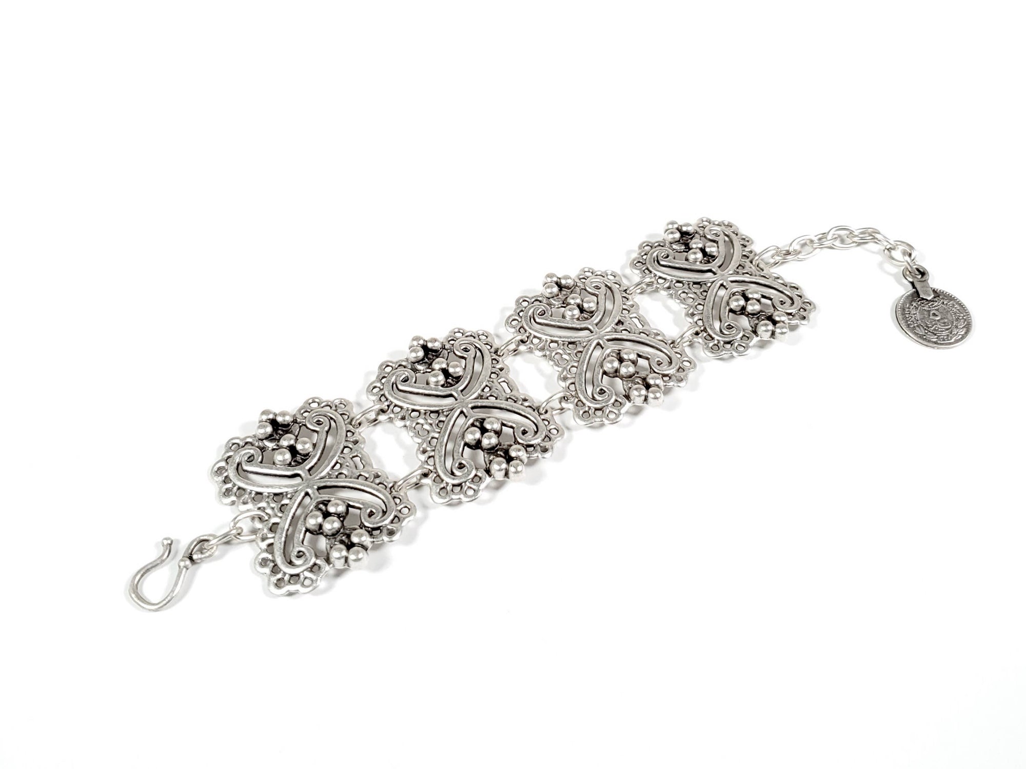 The Ancient Bazaar Jewelry &amp; Accessories Bracelet Lace Pewter Bracelet