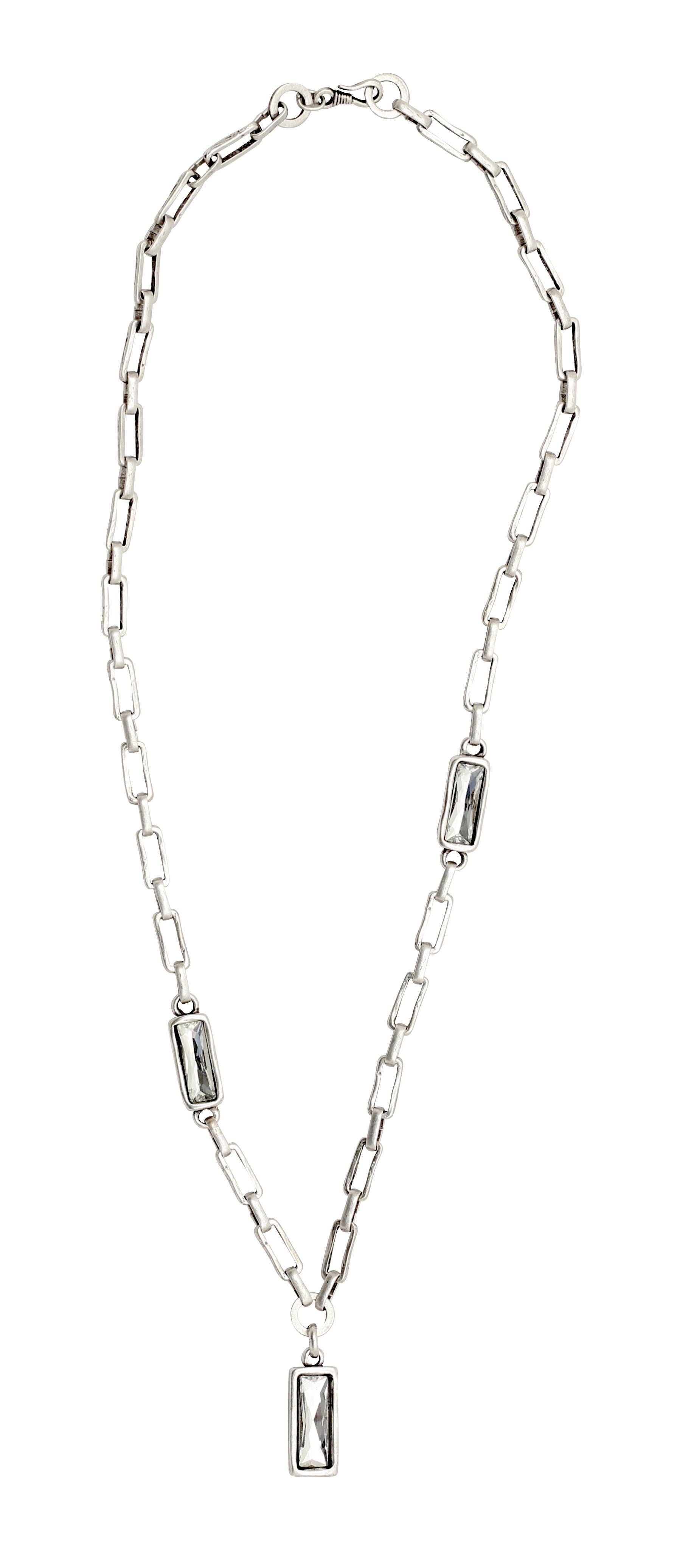 The Ancient Bazaar Jewelry & Accessories Necklace Long Pewter Necklace