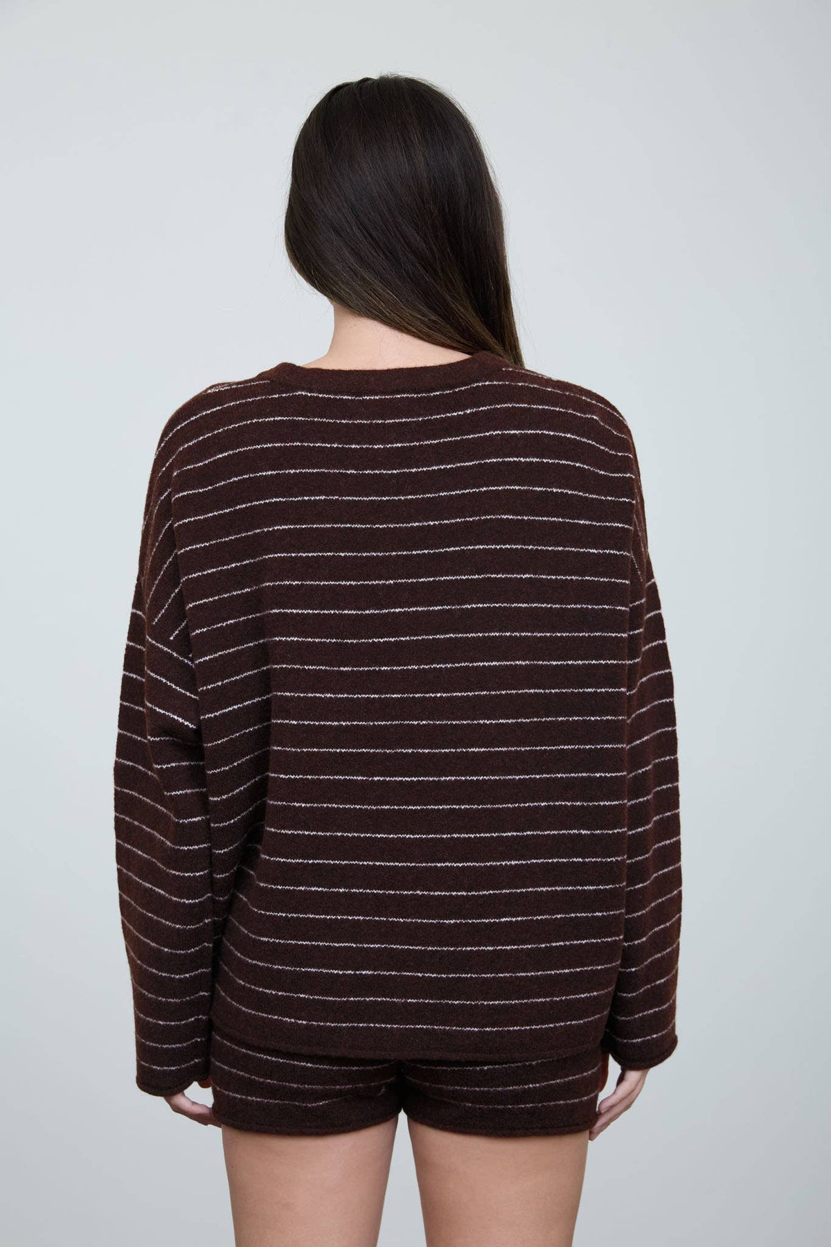 The Workshop Studio Sweater STRIPE CREW NECK BOXY PULLOVER SWEATER