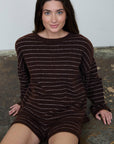 The Workshop Studio Sweater STRIPE CREW NECK BOXY PULLOVER SWEATER