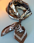 Western Elite Scarf Leather Scarf Slide Wild Rag Scarf Slide & Decorative Concho