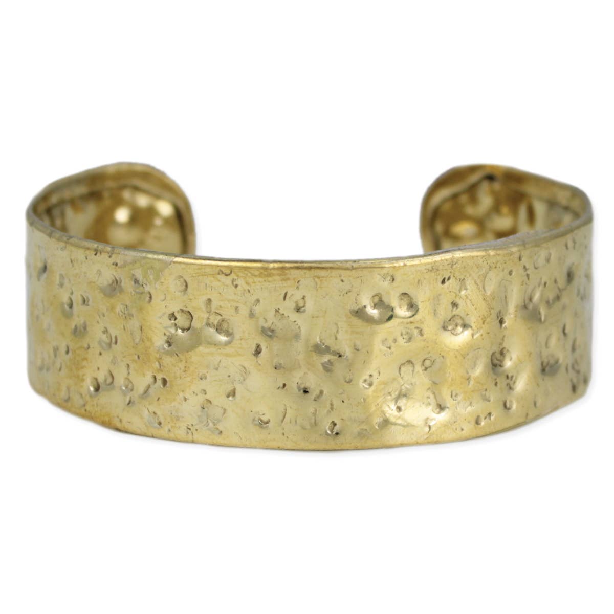 ZAD Forged From Gold Textured Cuff Bracelet