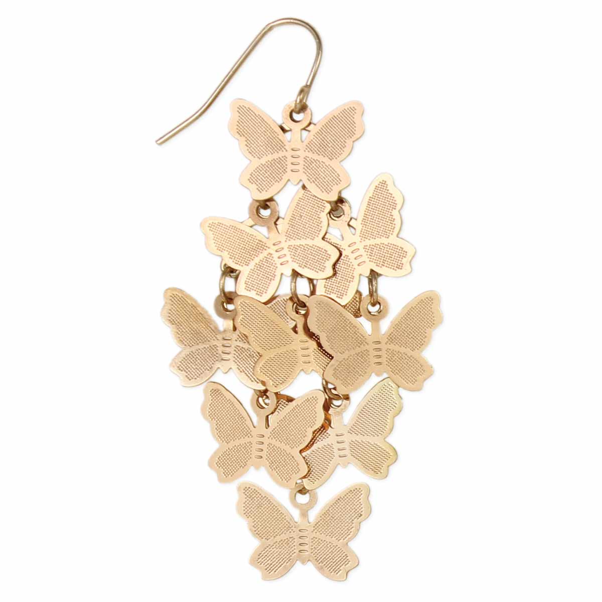 ZAD jewelry Butterfly Flurry Gold Earrings