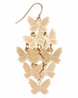 ZAD jewelry Butterfly Flurry Gold Earrings