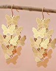 ZAD jewelry Butterfly Flurry Gold Earrings