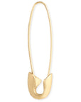 ZAD jewelry Gold Safety Pin Hoop Earrings