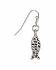 ZAD jewelry Little Kipper Silver Fish Earrings