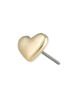 ZAD jewelry The Kiss Fine Art Gold Heart Earrings