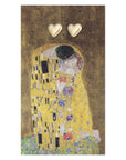 ZAD jewelry The Kiss Fine Art Gold Heart Earrings