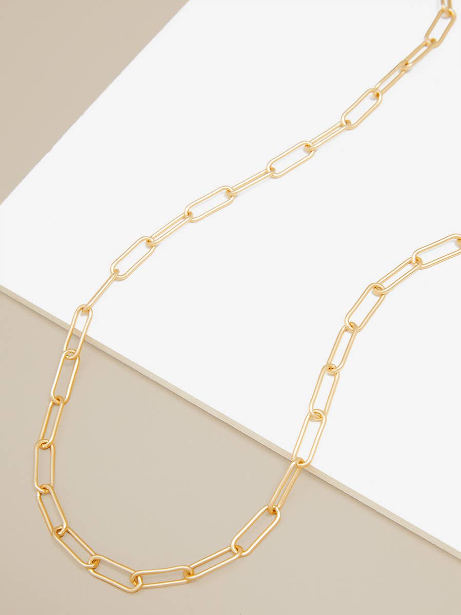 Zenzii Classic Paperclip Link Necklace - Gold and Silver! – Haystacks