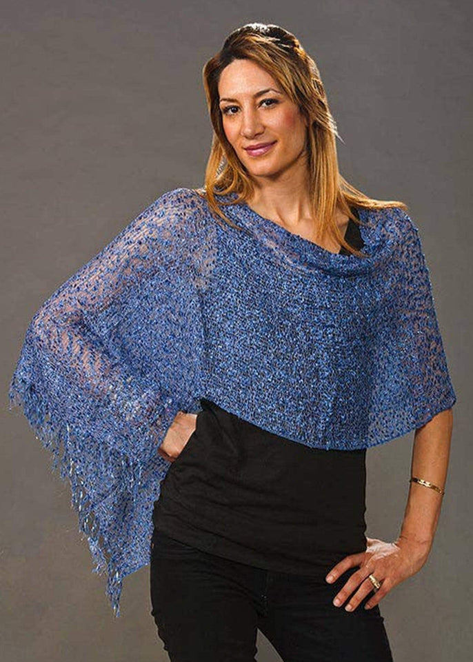 Cheppu From Himalaya Poncho One Size / Denim Sparkle The Cheppu Shrug