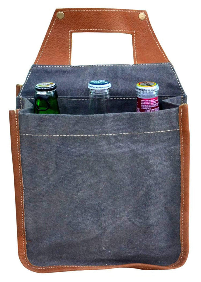 Clea Ray Bags Blue Blue Canvas & Flowers Beer Carrier