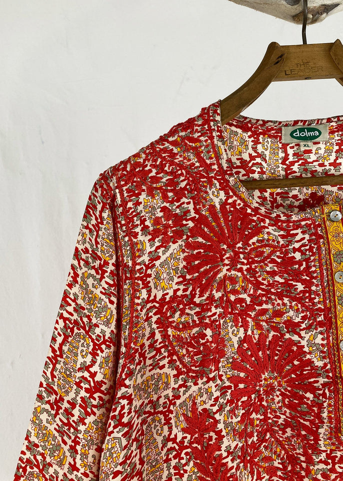 Dolma top Desert Sun Hand Embroidered Tunic