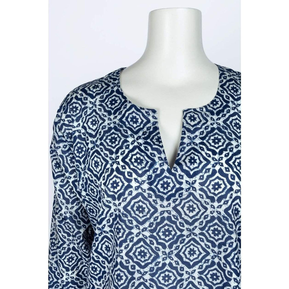 Dolma top Dolma Blue Medallion Tunic