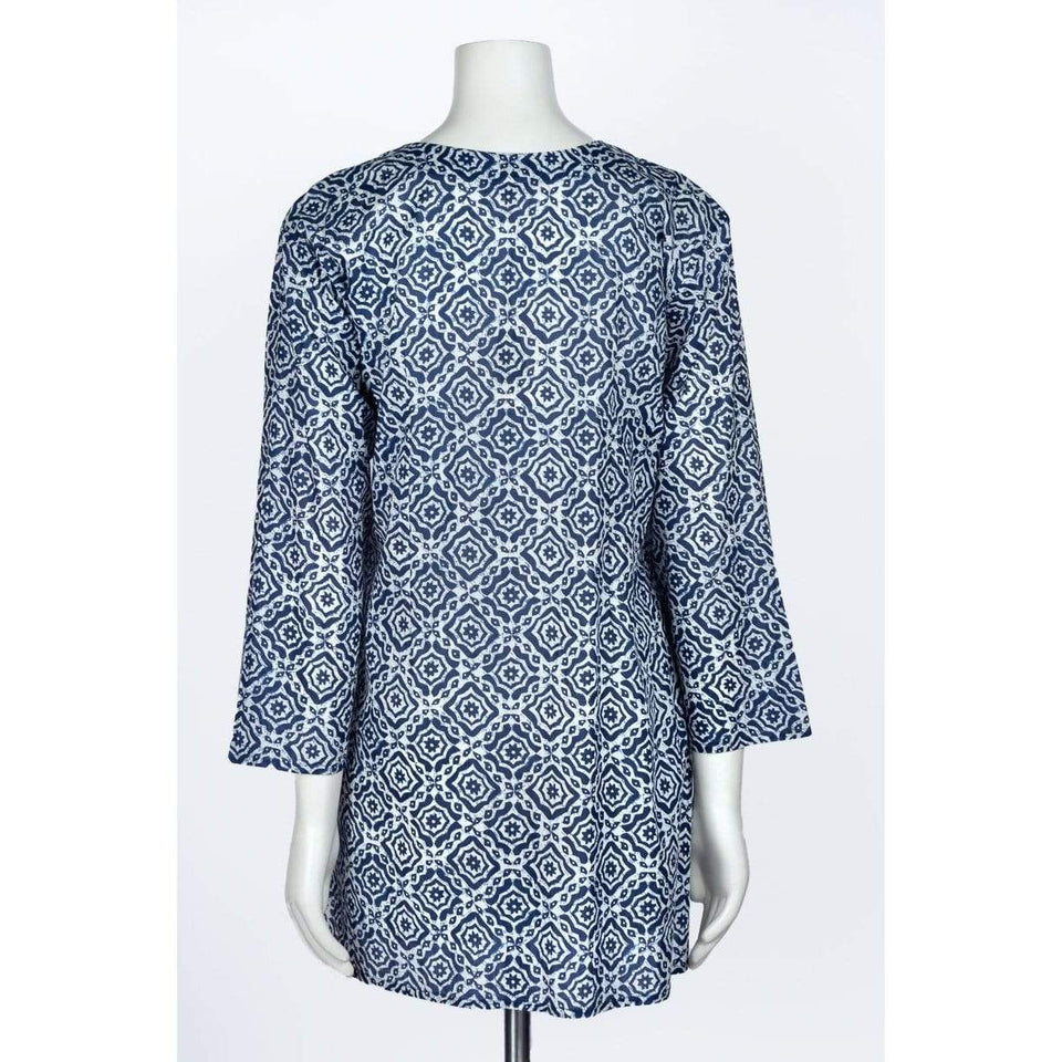 Dolma top Dolma Blue Medallion Tunic