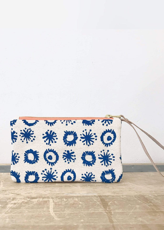 Erin Flett Bags Blue Royal Fireworks Zip Top Pouch