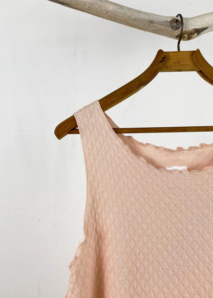Haystacks Dress One Size Pretty Pink Quilted Waffle Naples Dress