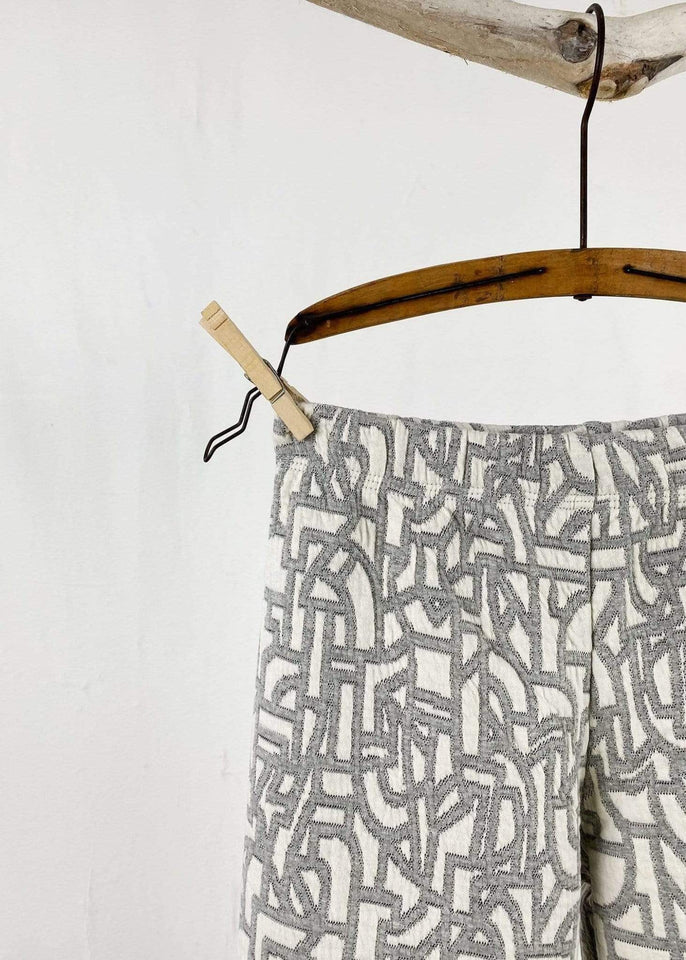 Haystacks Energy Pant Grey and White Heather Quilted Waffle Energy Pant