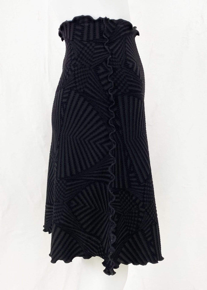 Haystacks Jacquard Knit Bias Black Serenada Jacquard Knit Bias Skirt