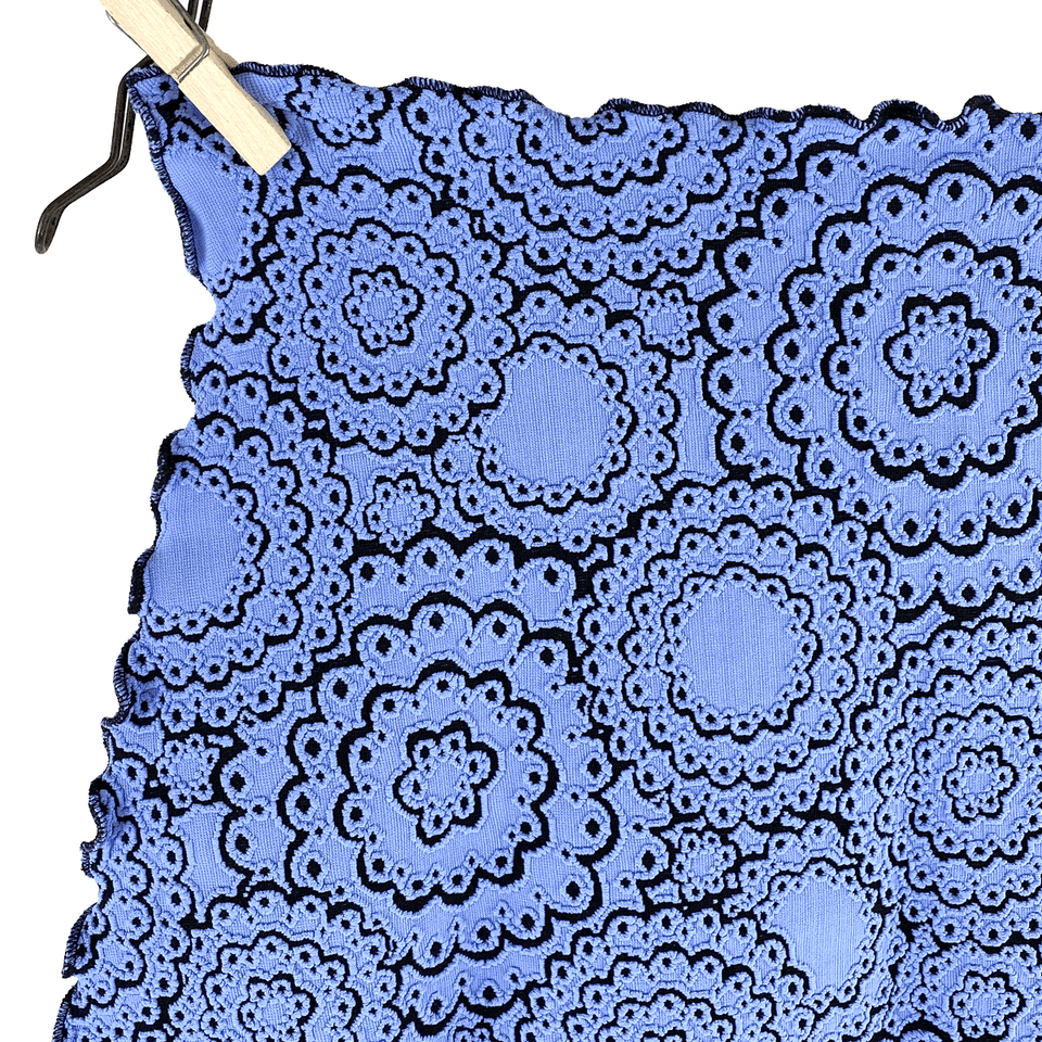Haystacks Jacquard Knit Bias Cornflower Doily Jacquard Knit Bias Skirt