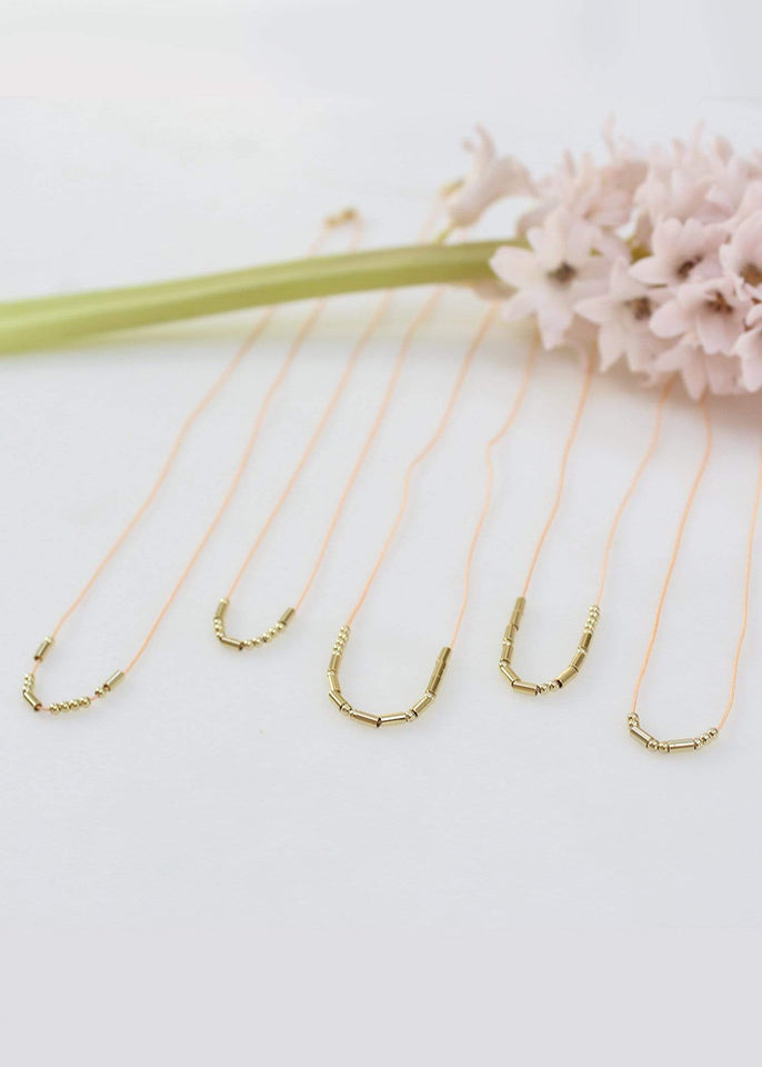 Haystacks Morse Code Message Necklace