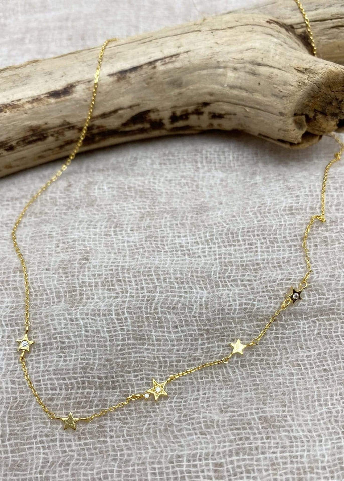 Haystacks Necklace Gold Five Star Mentality Dainty Necklace