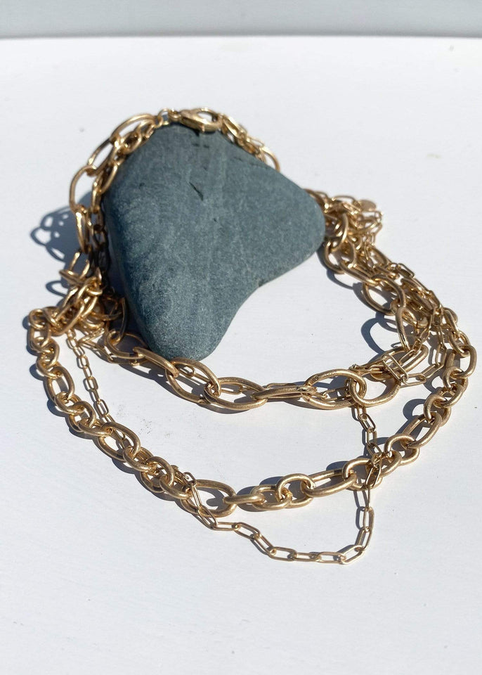Haystacks Necklace Key Largo Layered Chain Necklace