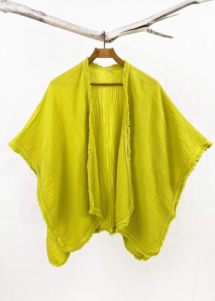 Haystacks shawl Green Sheen Haystacks Thai Cotton Shawl