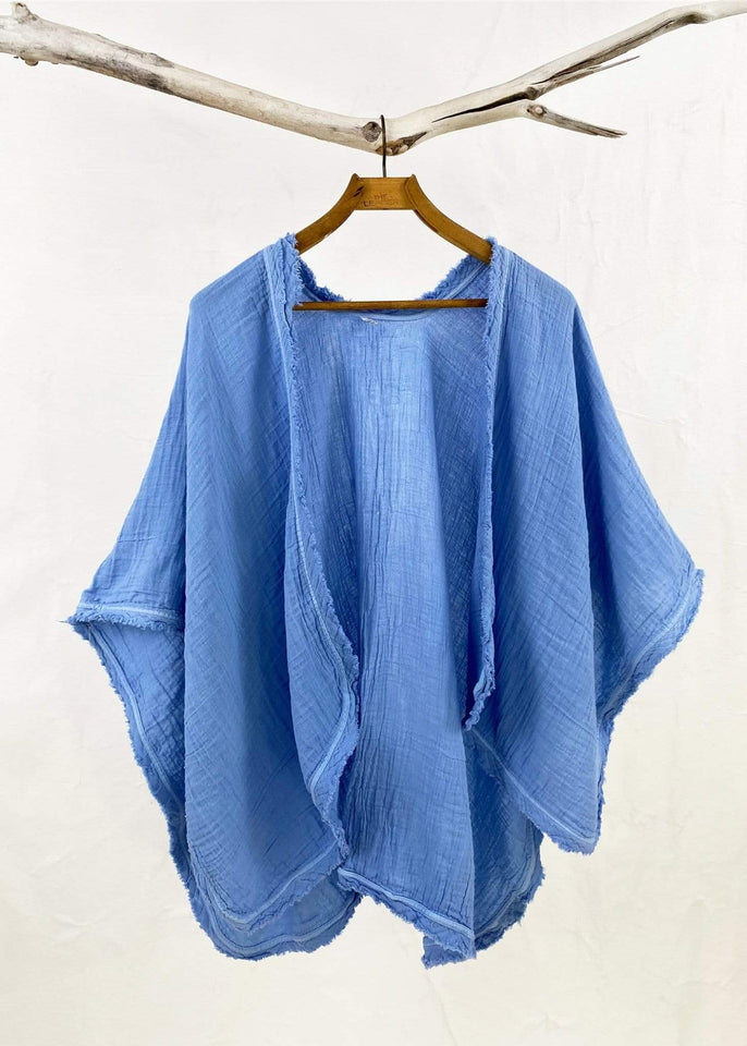 Haystacks shawl Kentucky Blue Haystacks Thai Cotton Shawl