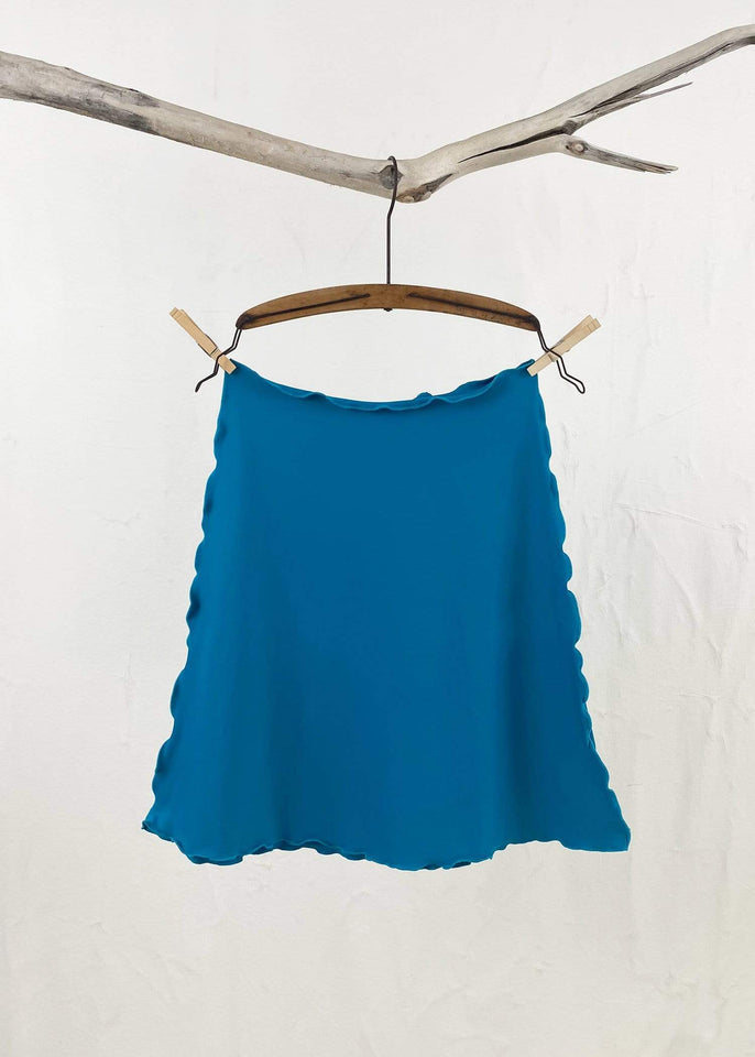 Haystacks skirt Enamel Blue / X-Small Haystacks Solid Tactel Bias Skirt
