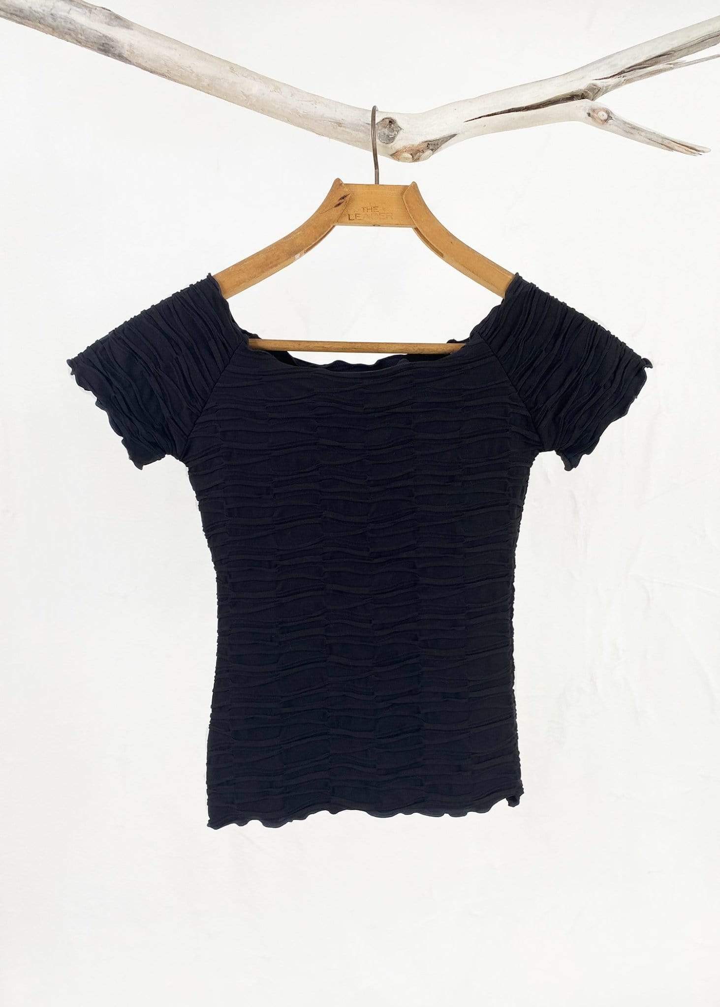 Haystacks top Black Traction Brazilian Textured Ballet Top