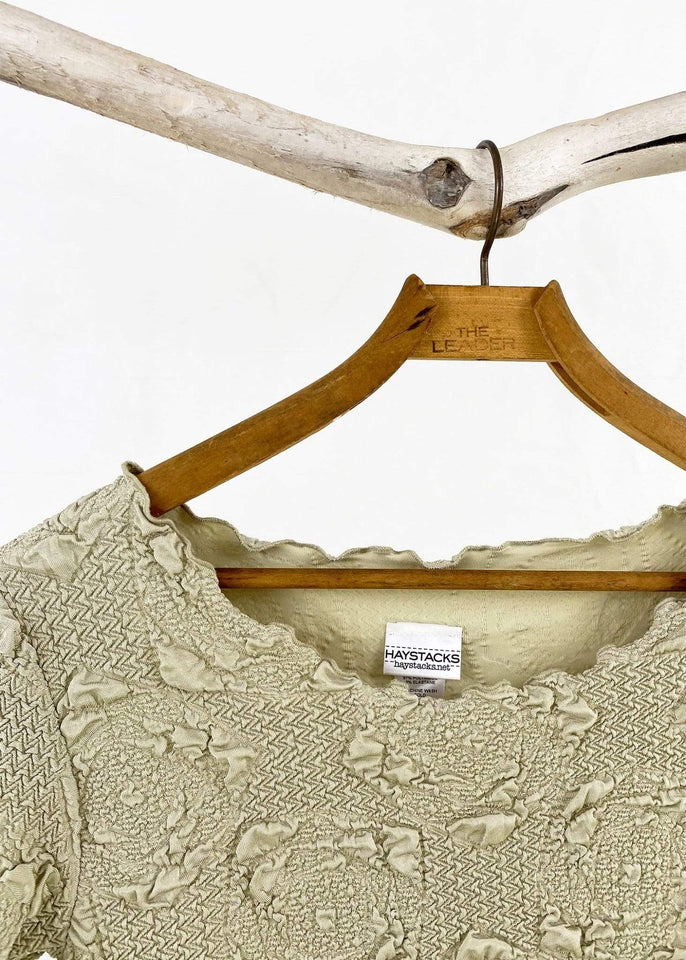 Haystacks top Eucalyptus Lyrac Short Sleeve Lettuce Tee